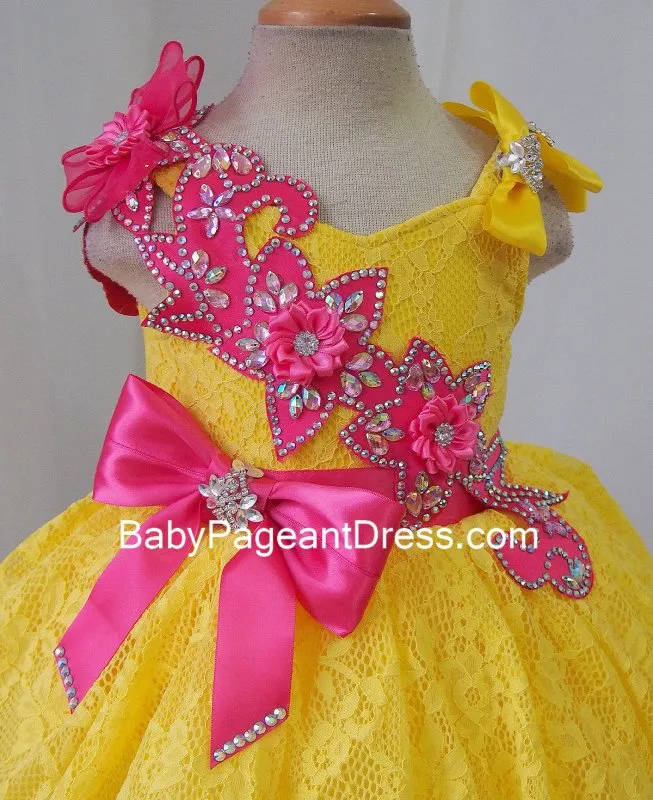 Infant/toddler/baby/children/kids/Newborn Glitz Girl's Pageant Dress G079A