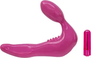 Infinity Strapless Strap-on with Rechargeable Bullet