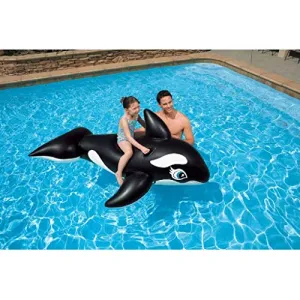 Intex Whale Inflatable Pool Ride-On, 76" X 47", for Ages 3 