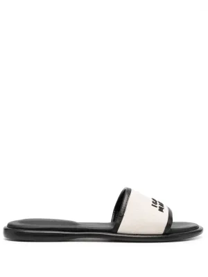 ISABEL MARANT Vikee logo-embroidered sandals