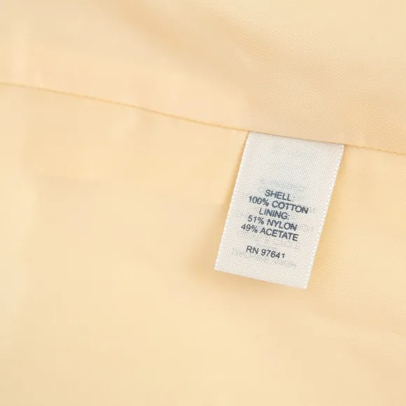 J Jill coconut style butter yellow zipper jacket wide lapel unique collar size M