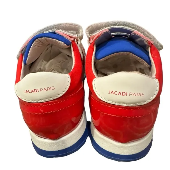 Jacadi- Patent leathercolor block Unisex sneakers kids shoes | Size 26 NWT