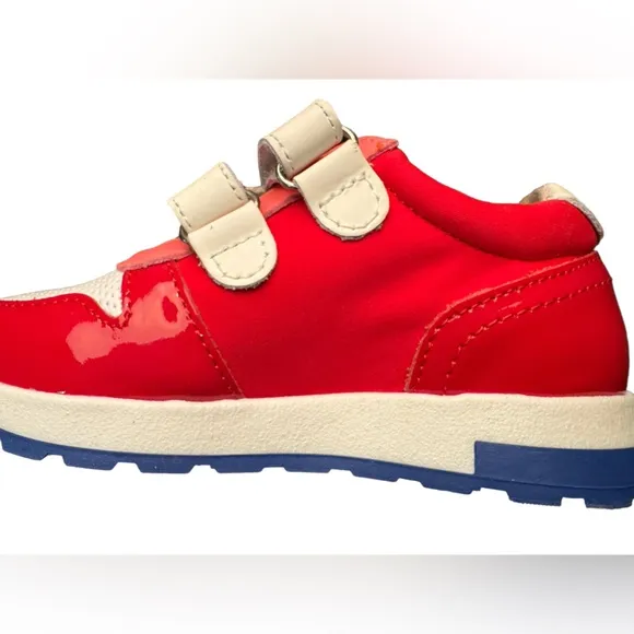 Jacadi- Patent leathercolor block Unisex sneakers kids shoes | Size 26 NWT