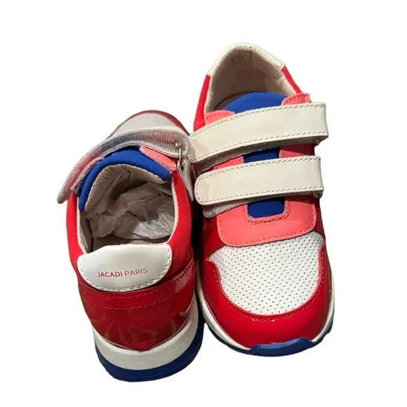 Jacadi- Patent leathercolor block Unisex sneakers kids shoes | Size 26 NWT
