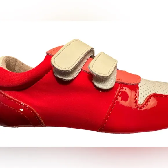Jacadi- Patent leathercolor block Unisex sneakers kids shoes | Size 26 NWT