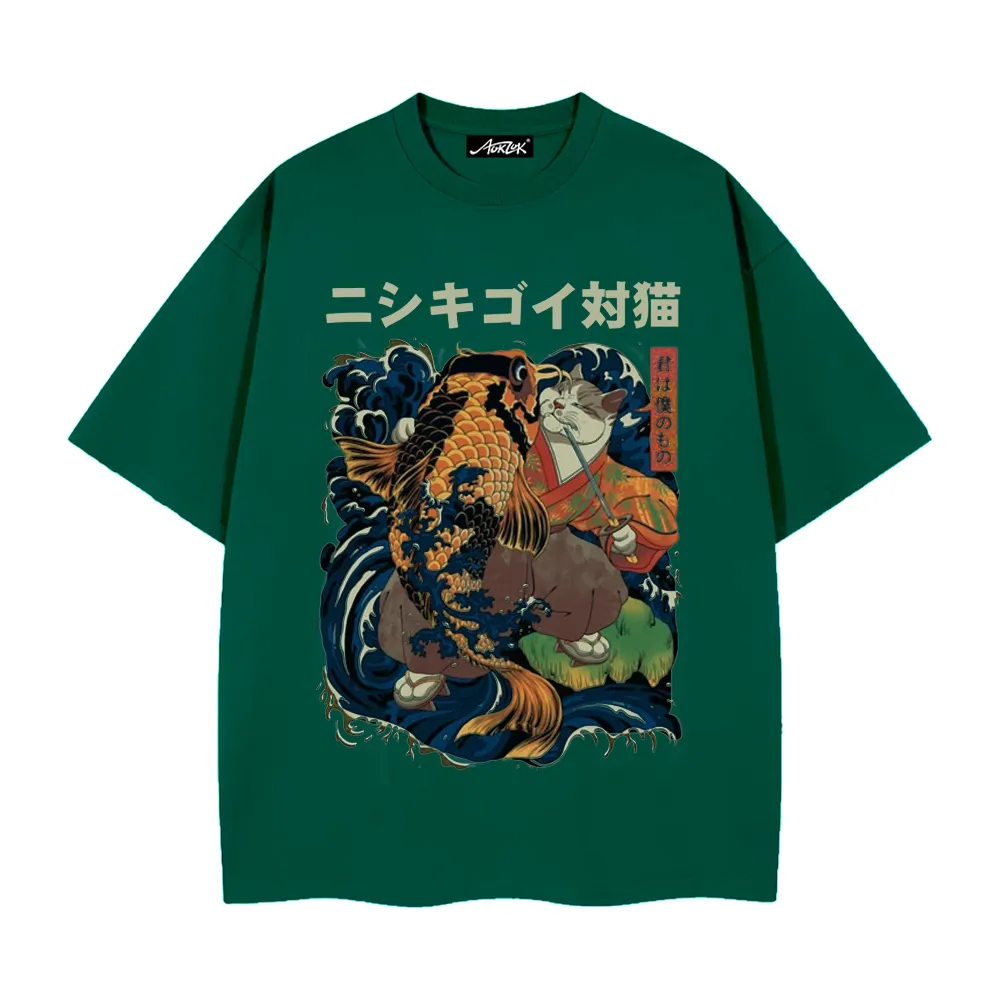 Japanese Koi Cat T-shirt