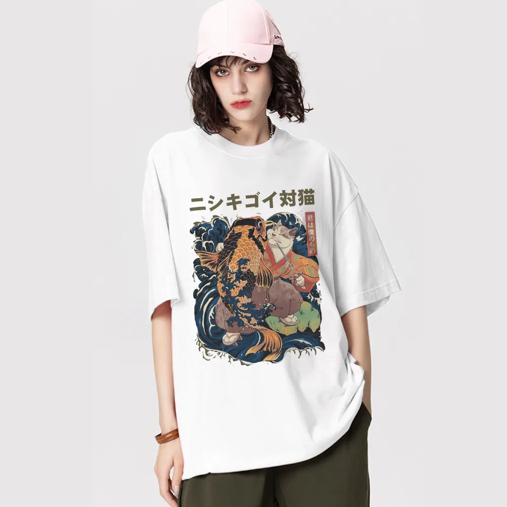 Japanese Koi Cat T-shirt