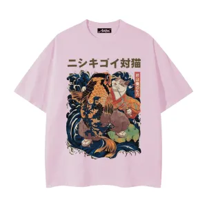 Japanese Koi Cat T-shirt