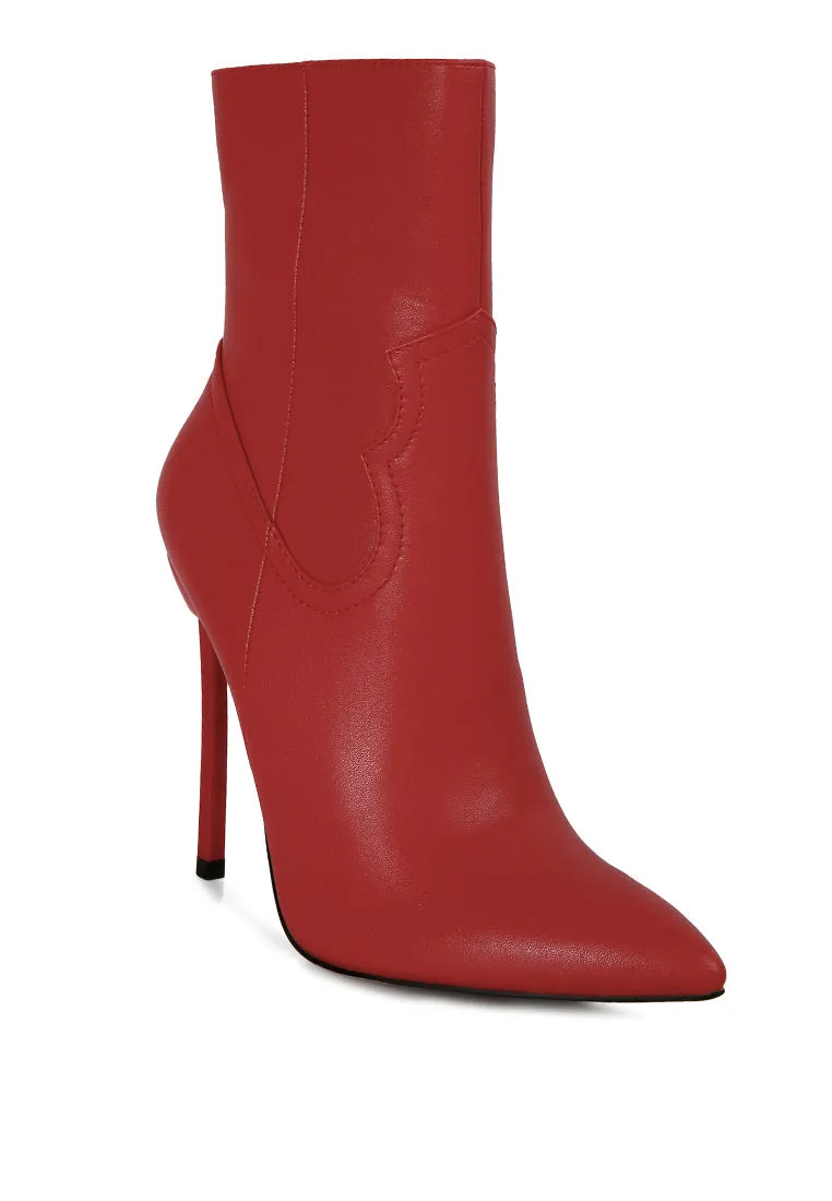 Jenner High Heel Cowboy Ankle Boots