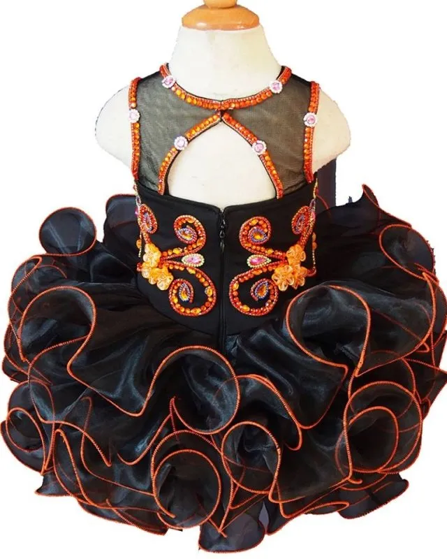 Jennifer Wu Glitz Beaded Bodice Little Miss/Toddler Cupcake Pageant Dress