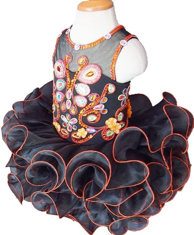 Jennifer Wu Glitz Beaded Bodice Little Miss/Toddler Cupcake Pageant Dress