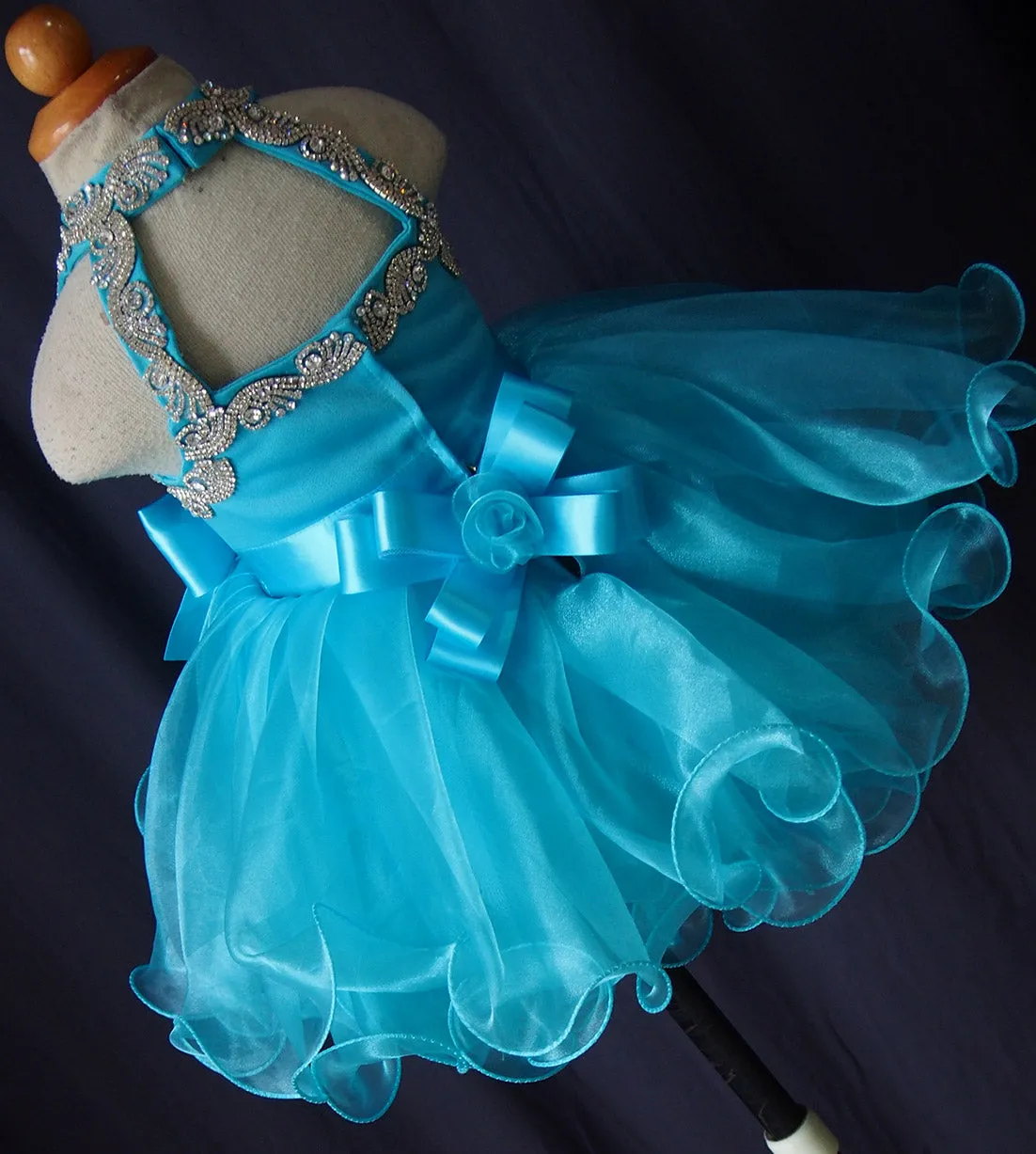Jennifer Wu Stunning Toddler Baby Doll Pageant Dress