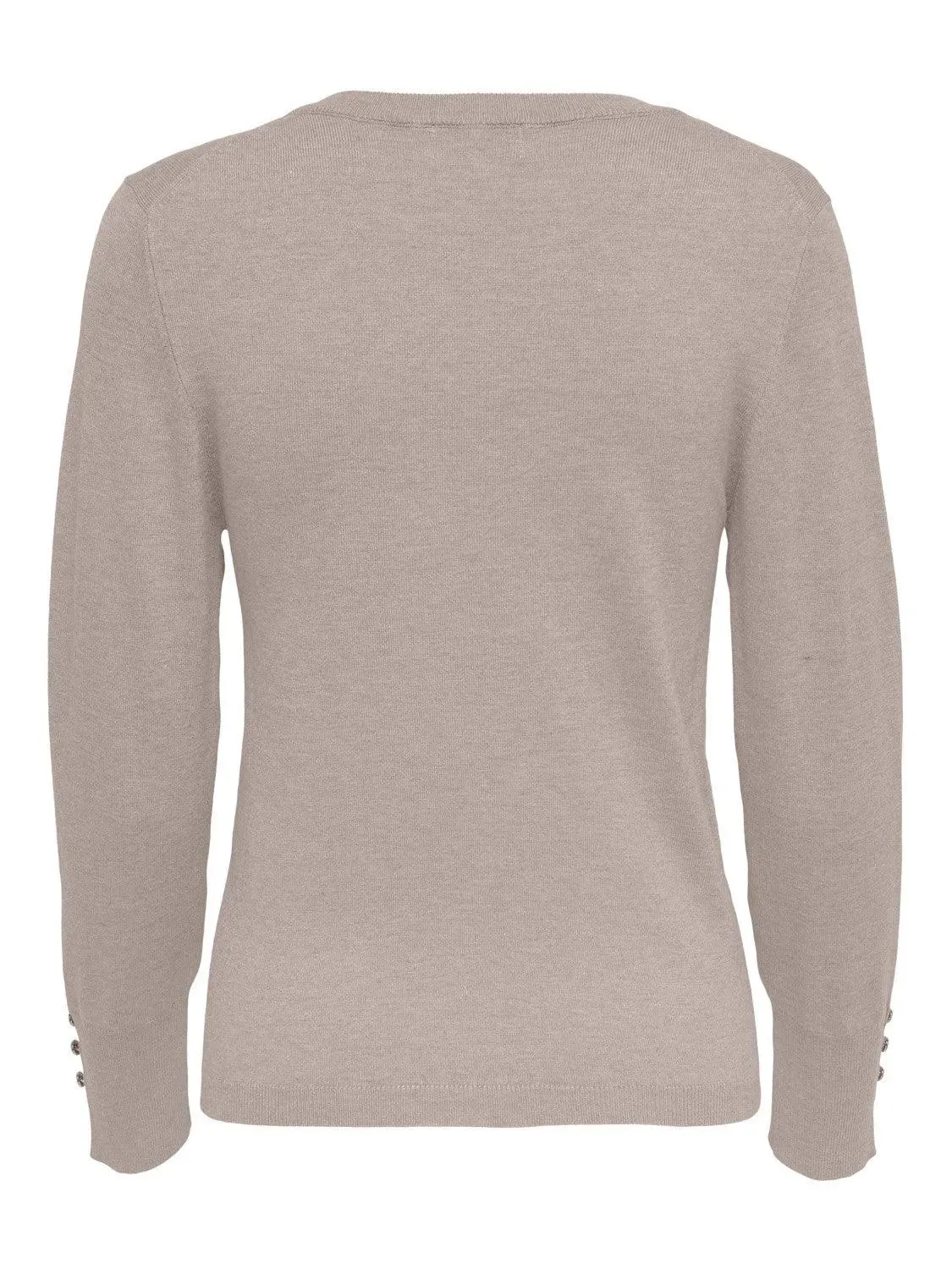 Jersey de Mujer Only Cuello Pico Julie Oxford Tan