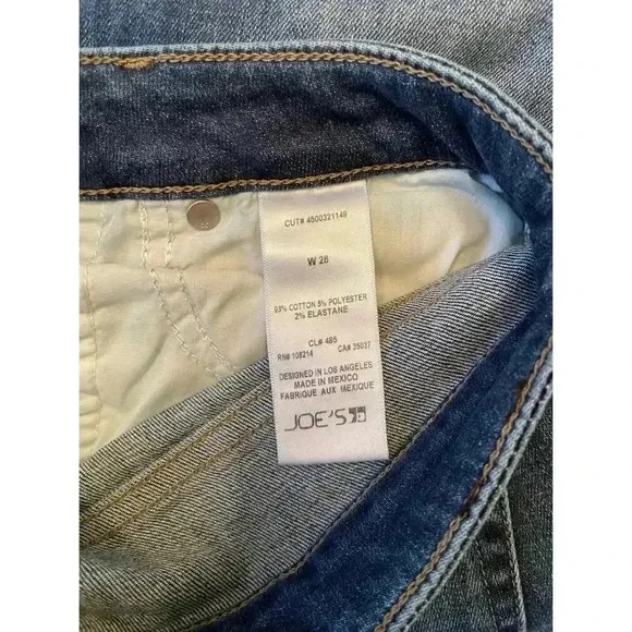 Joes Jeans Skinny Leg Fringe Jean Size 28