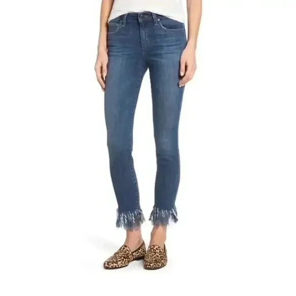 Joes Jeans Skinny Leg Fringe Jean Size 28