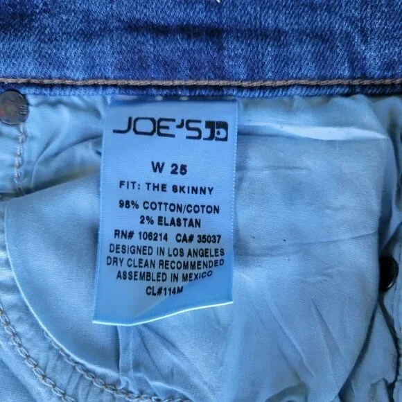 Joe's Jeans Vintage Reserve Distressed Jeans Women. Size 25. Waist 26&quot; NWT $198