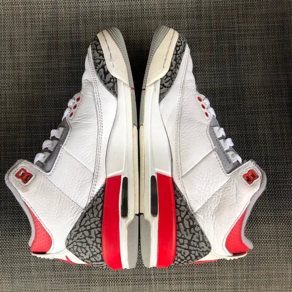 Jordan Retro 3 Red GS High Sneakers Shoes DM0967-160 Youth Size 4.5