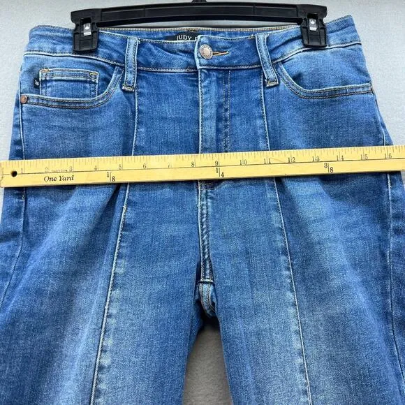 Judy Blue Women's Super Flare Raw Hem Size 7/28 Medium Denim Wash JB88204