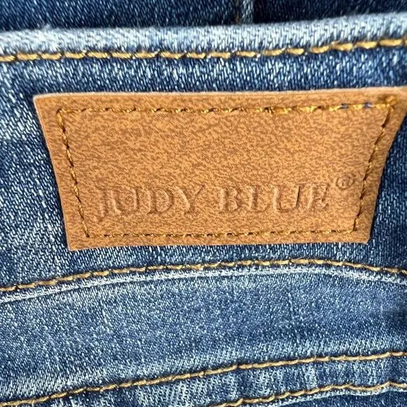 Judy Blue Women's Super Flare Raw Hem Size 7/28 Medium Denim Wash JB88204