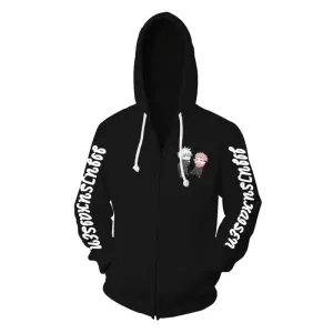 Jujutsu Kaisen Yuuji & Satoru Cosplay Black Hoodie