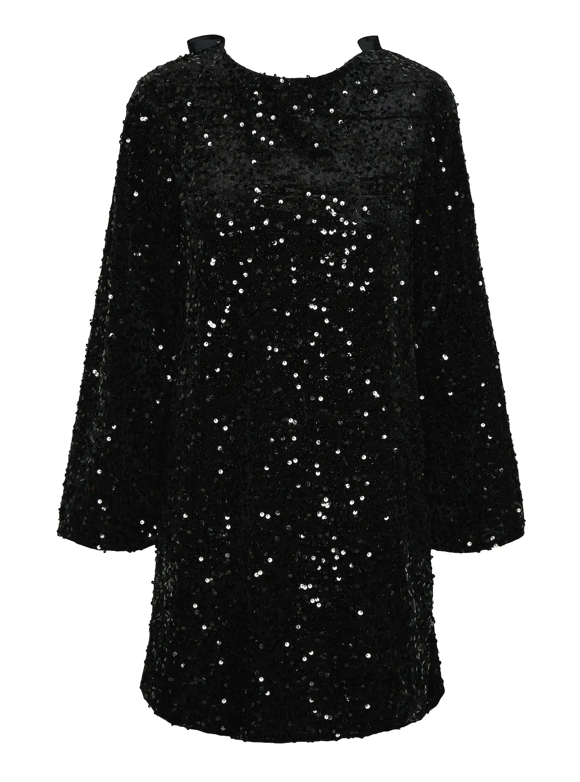 Kam deep bow dress black blue