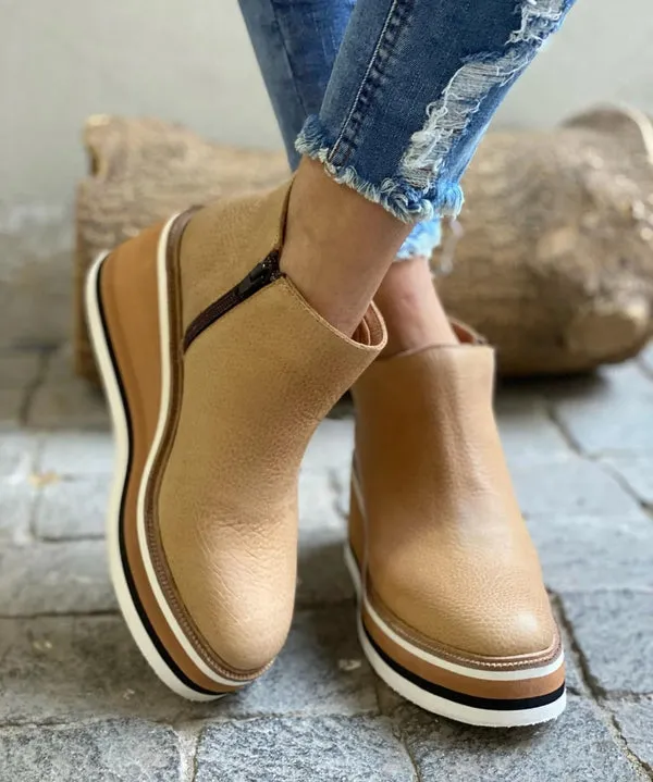 Kamala | Casual Wedge Ankle Boots