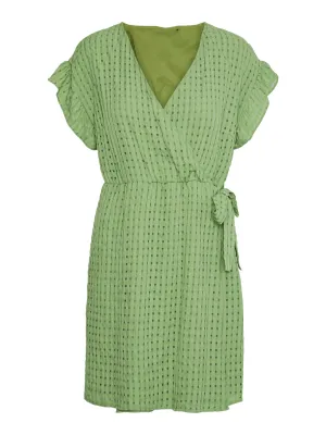 Karista wrap dress tendril groen