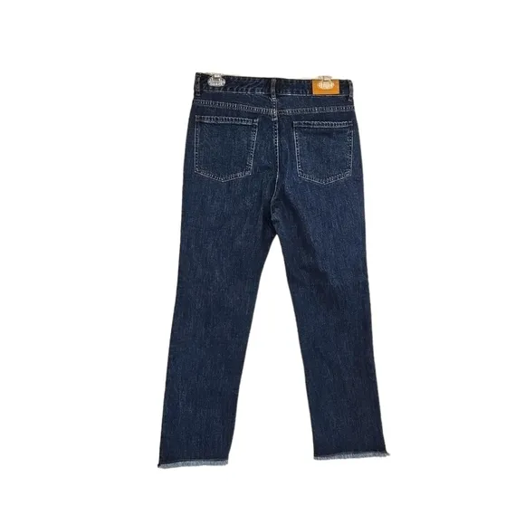 Kate Spade Broome Street Ditsy Embroidered Denim Cropped Jeans