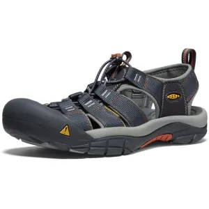 KEEN MEN'S NEWPORT H2 CLOSED TOE WATER SANDALS, INDIA INK/RUST, 9.5 US
