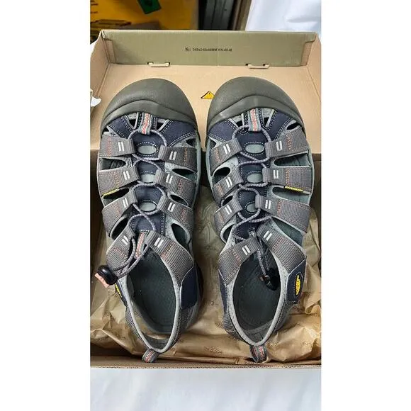 KEEN Men's Newport H2 Sandal,India Ink/Rust,US 13 M