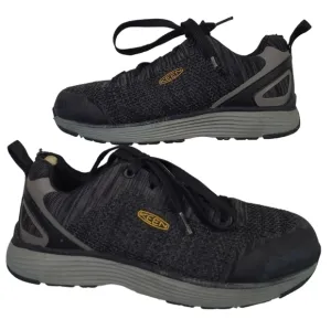Keen Spartin Black Low Top Steel Toe Slip Resistant Sneakers Tennis Shoes Mens 8