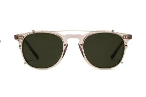 Kepler Clip Sunglasses - Gold Green