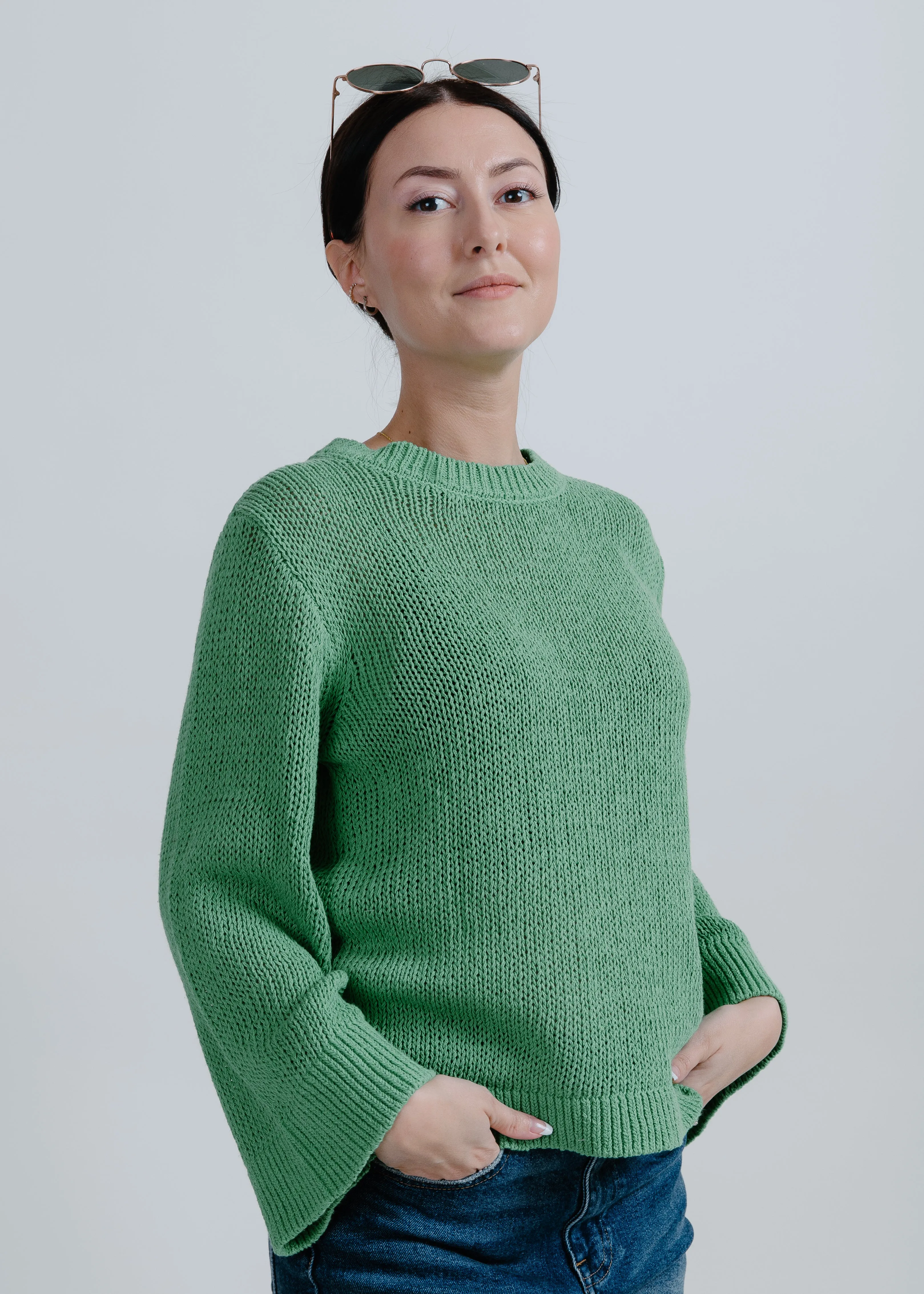 Kersten Sweater Top - Green