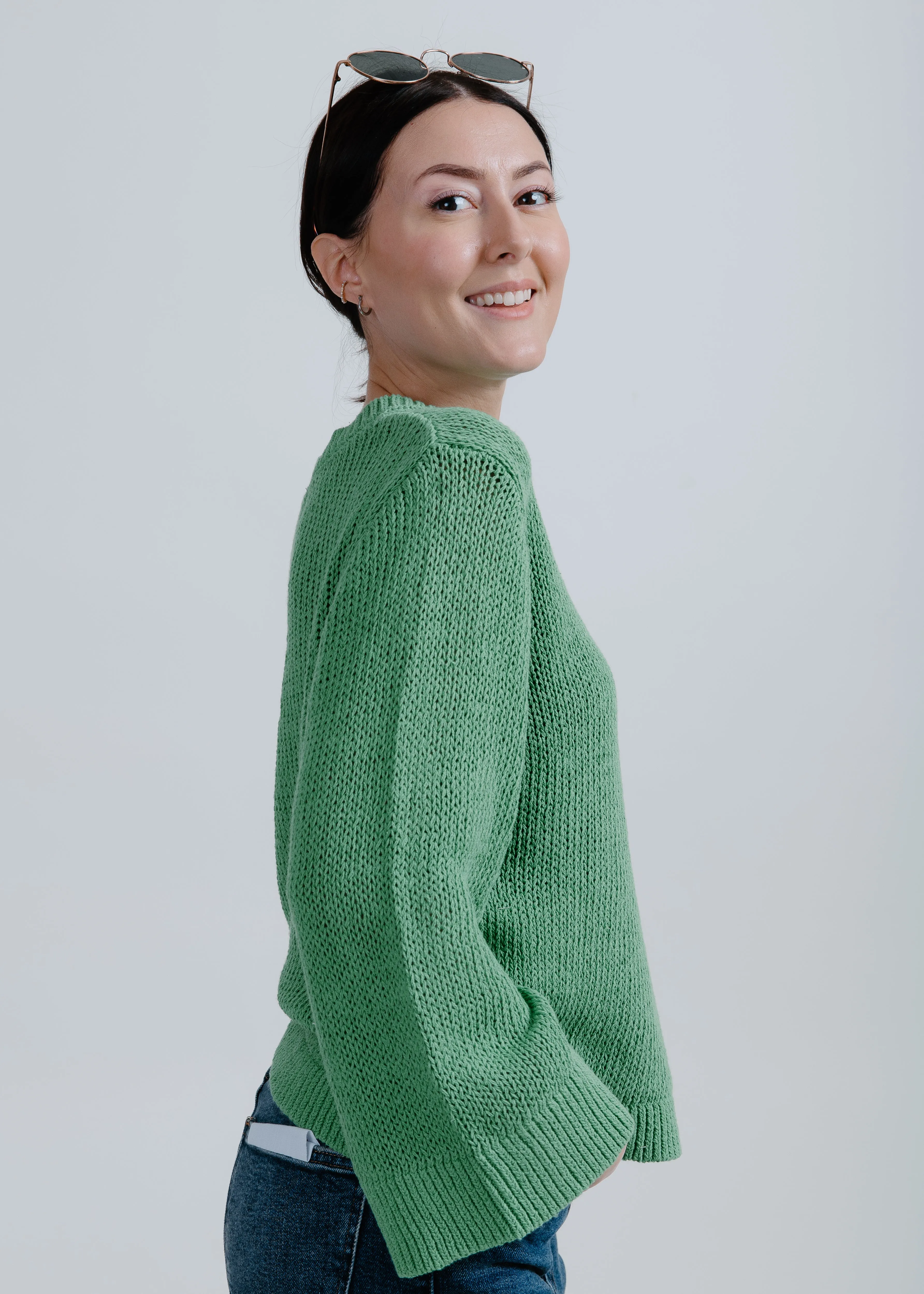 Kersten Sweater Top - Green