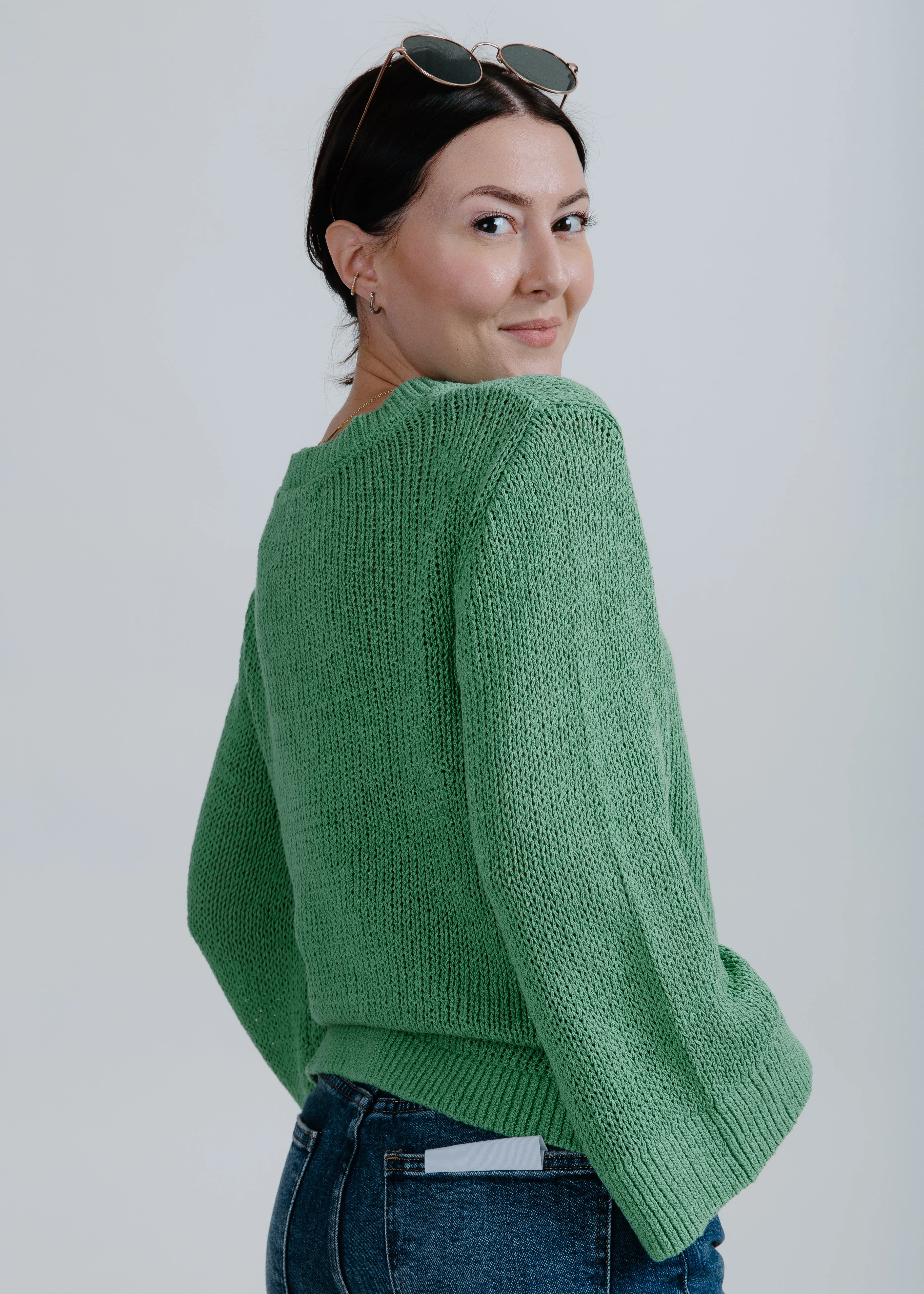Kersten Sweater Top - Green