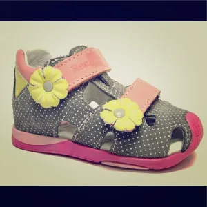 Kids/toddler leather shoes with arch support