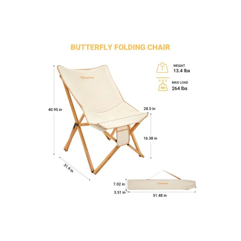 KingCamp - Baobab Beechwood Cotton Cover Chair