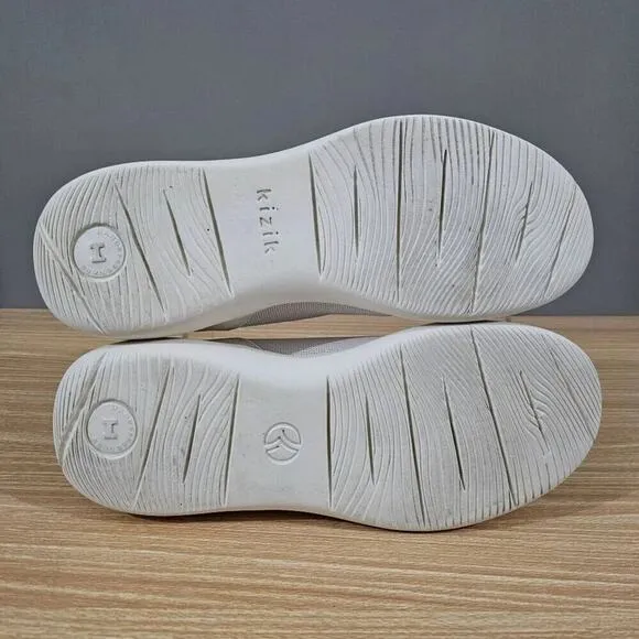 Kizik Madrid Eco Knit Sneaker Mens Shoe Marshmallow Off White Size 10 Wide