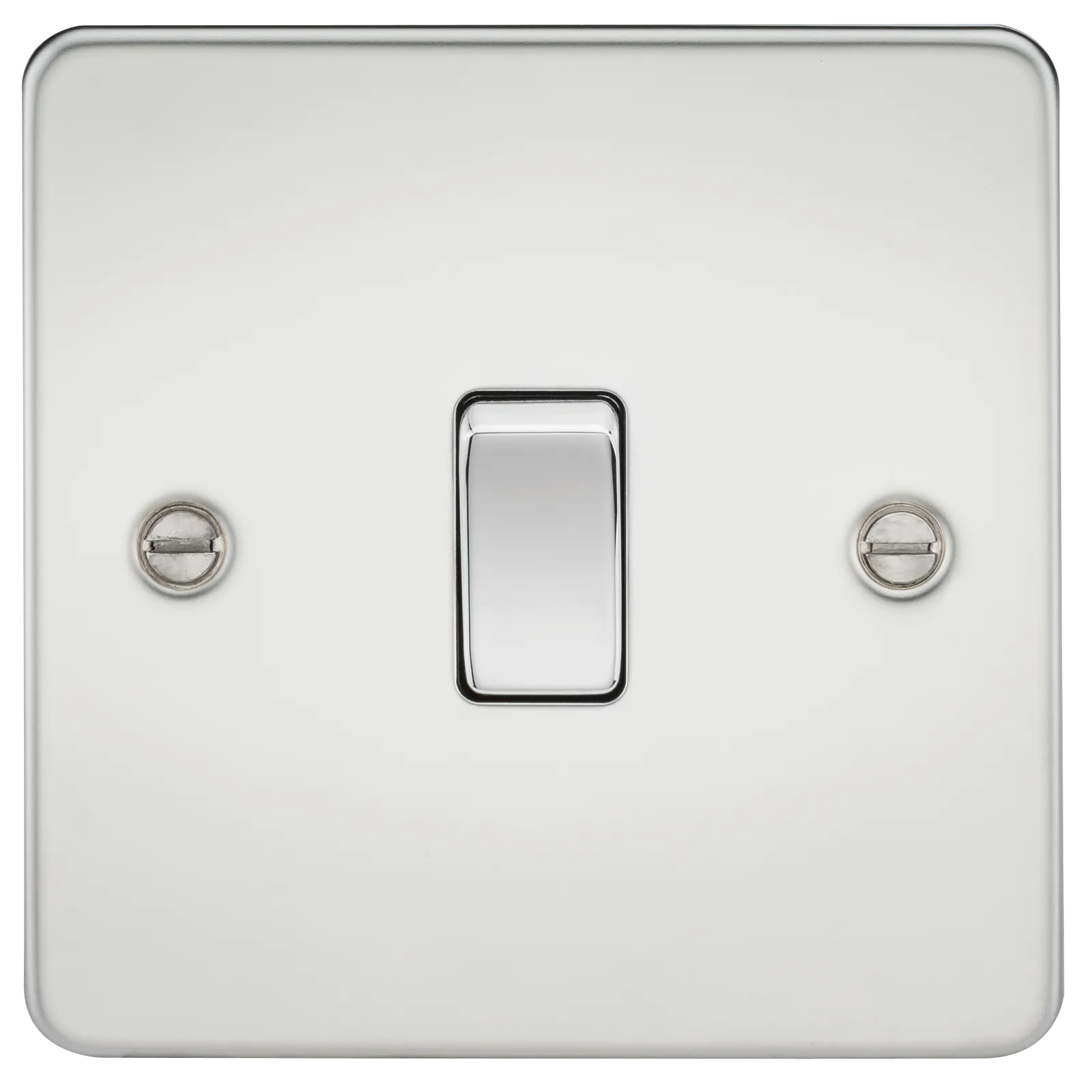 Knightsbridge FP1200PC Flat Plate 10AX 1G Intermediate Switch - Polished Chrome