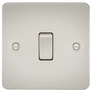 Knightsbridge FP1200PL Flat Plate 10AX 1G Intermediate Switch - Pearl