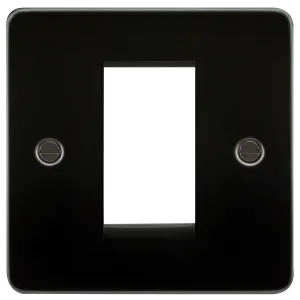 Knightsbridge FP1GGM Flat Plate 1G Modular Faceplate - Gunmetal