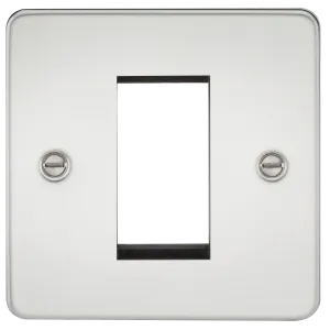 Knightsbridge FP1GPC Flat Plate 1G Modular Faceplate - Polished Chrome