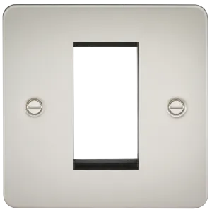 Knightsbridge FP1GPL Flat Plate 1G Modular Faceplate - Pearl
