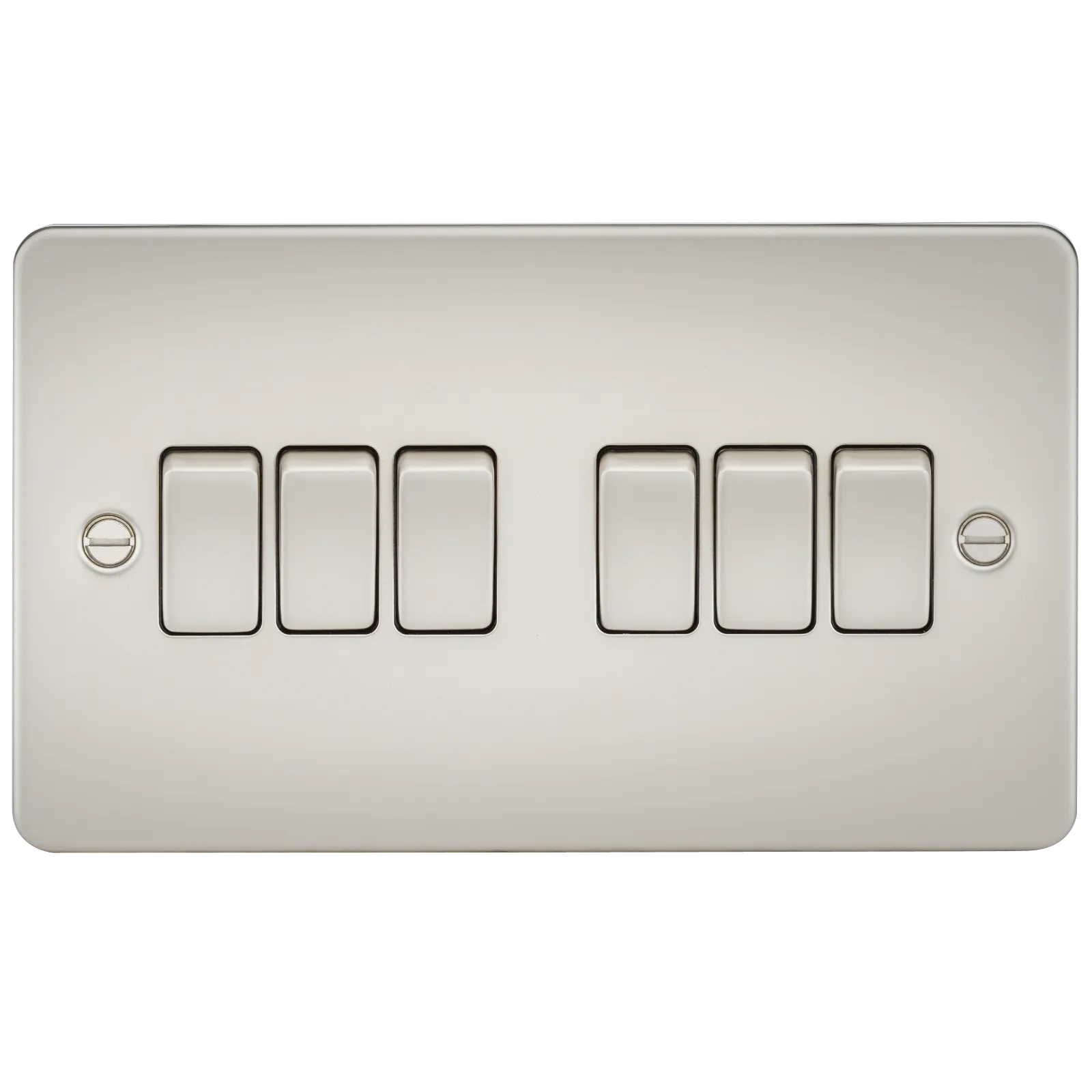 Knightsbridge FP4200PL Flat Plate 10AX 6G 2-Way Switch - Pearl