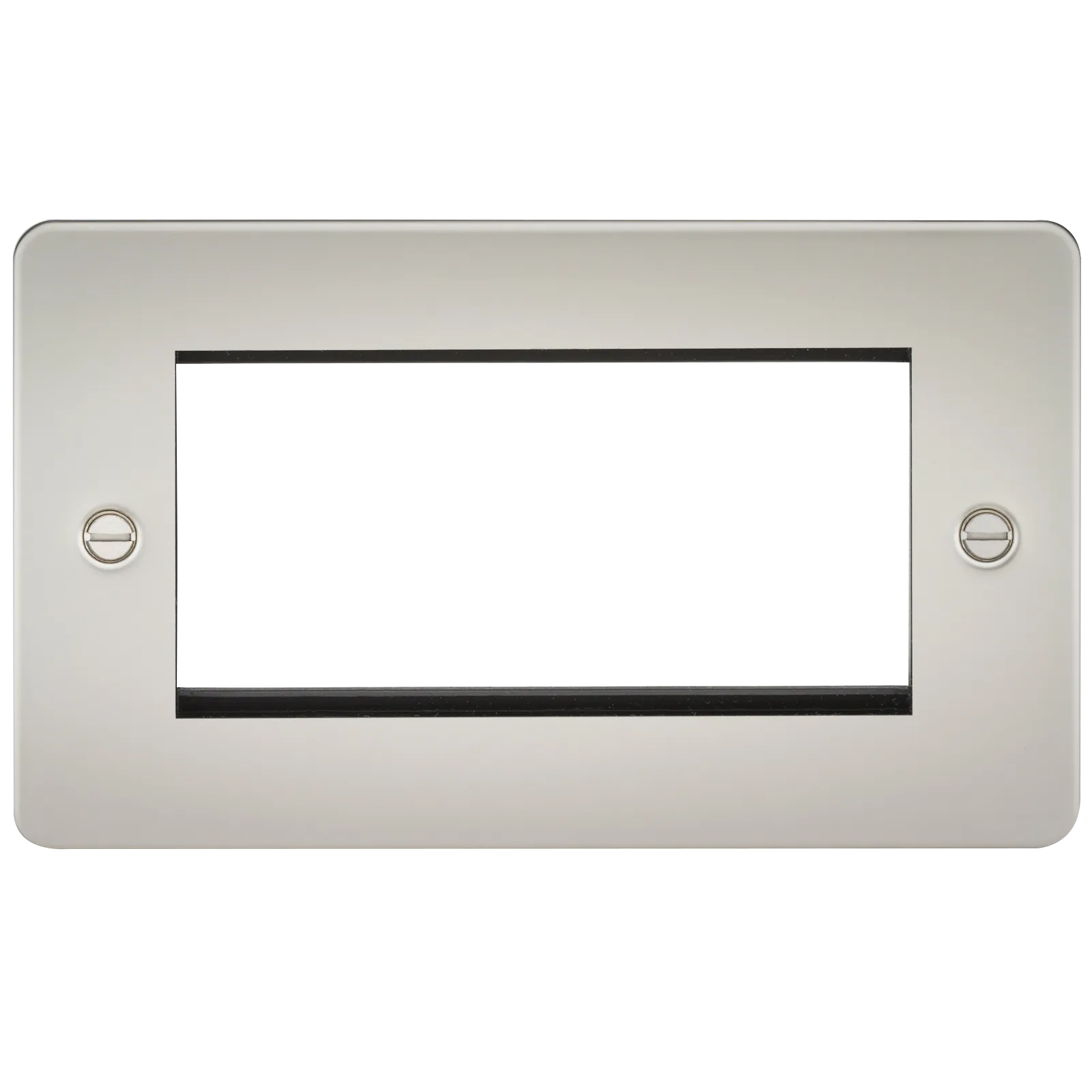 Knightsbridge FP4GPL Flat Plate 4G Modular Faceplate - Pearl