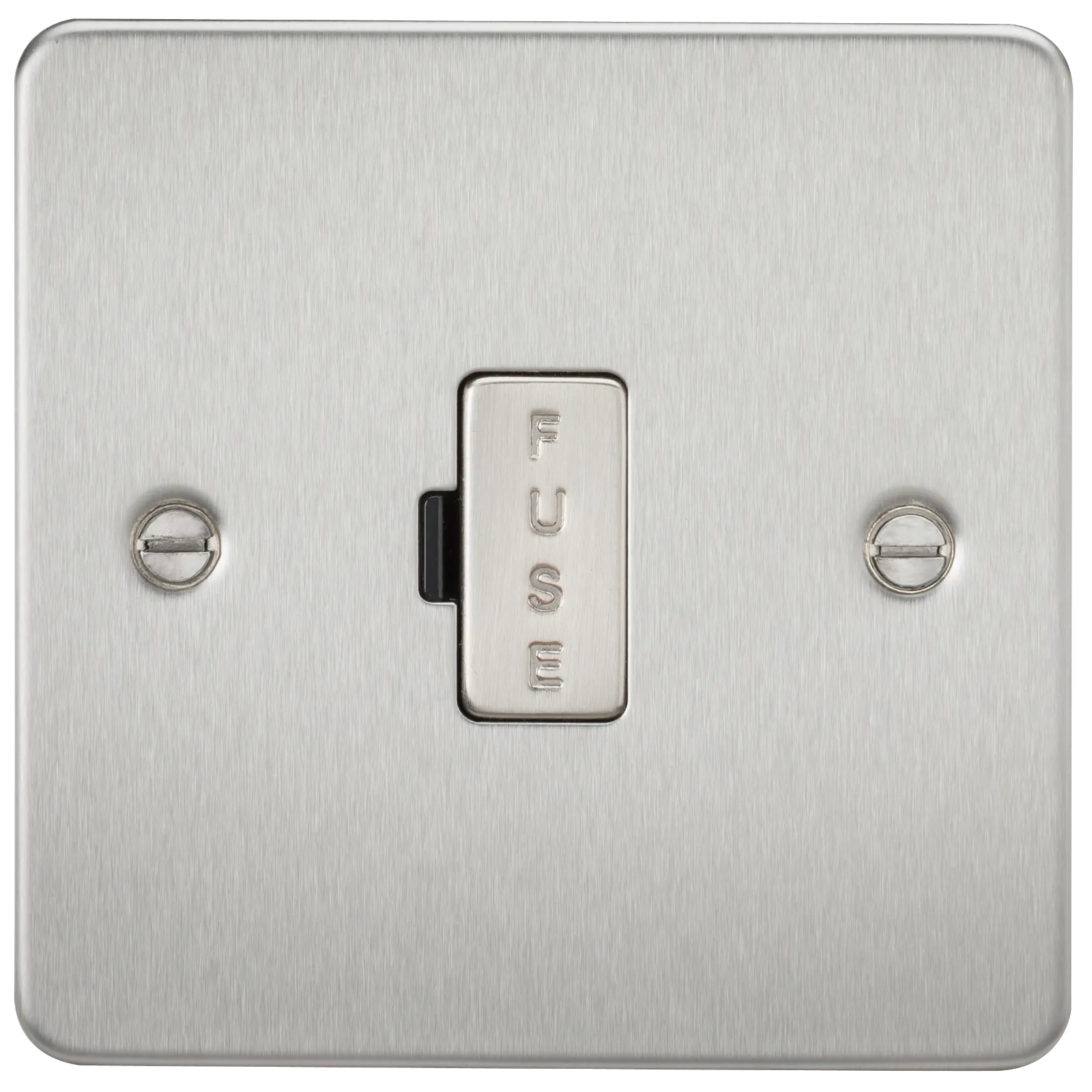 Knightsbridge FP6000BC Flat Plate 13A Fused Spur Unit - Brushed Chrome