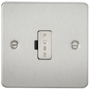 Knightsbridge FP6000BC Flat Plate 13A Fused Spur Unit - Brushed Chrome