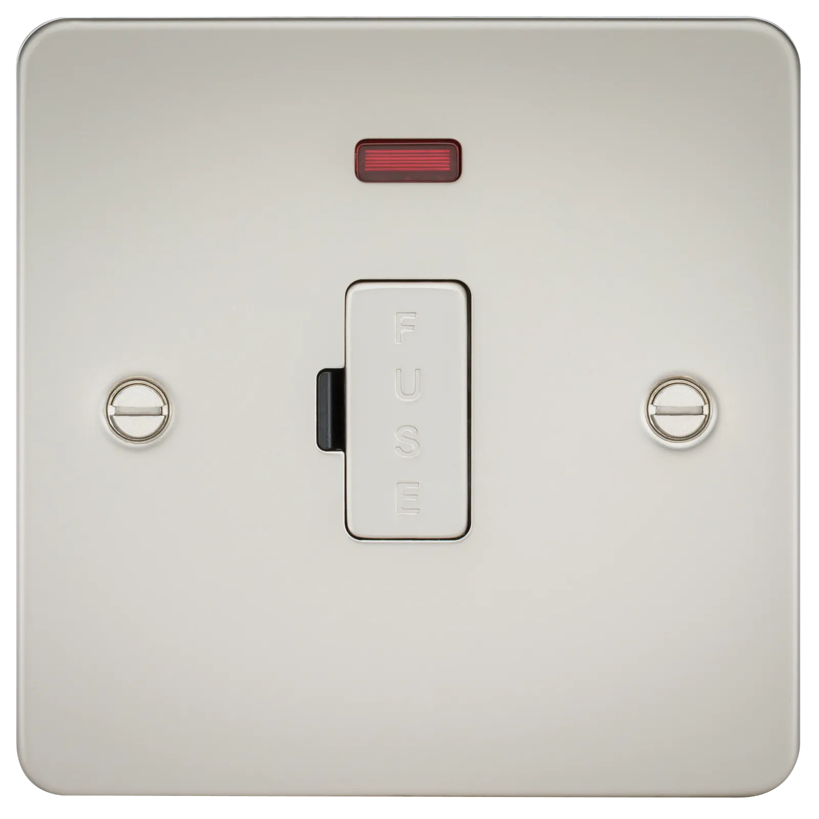 Knightsbridge FP6000NPL Flat Plate 13A Fused Spur Unit   Neon - Pearl