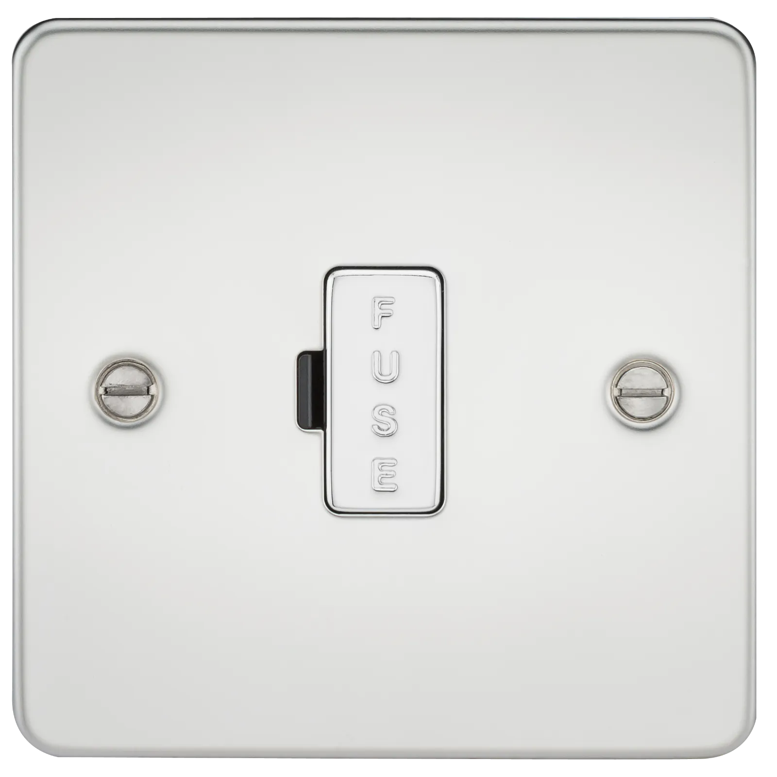 Knightsbridge FP6000PC Flat Plate 13A Fused Spur Unit - Polished Chrome