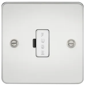 Knightsbridge FP6000PC Flat Plate 13A Fused Spur Unit - Polished Chrome